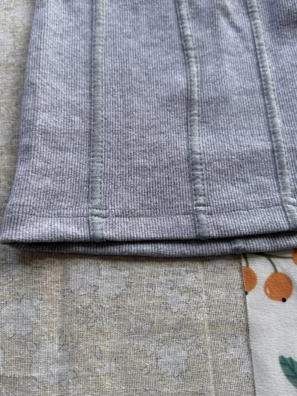 Alexander Wang Gray Corduroy Mini Skirt With Side Zipper - Picture 6 of 8